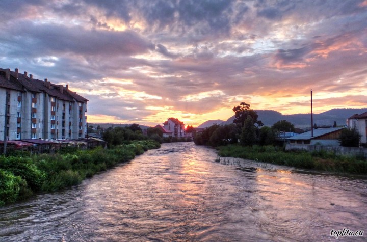 Sunset on the River Mures