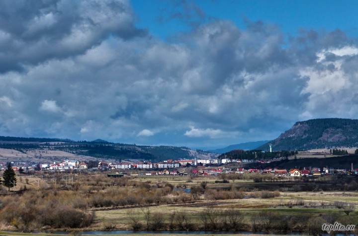 Toplița, vedere generală